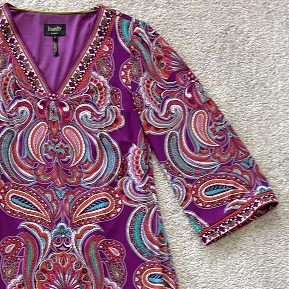 Laundry by Shelli Segal Paisley Print Dress - Picture 3 of 5